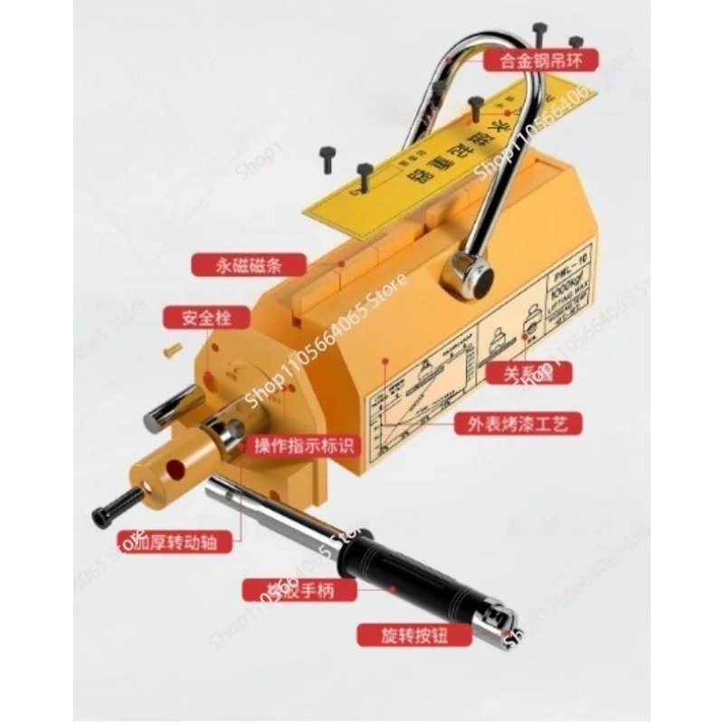 Magnetic Lifter Permanent Crane Hoist 600Kg - 600 kg staal permanente magnetische lifter
