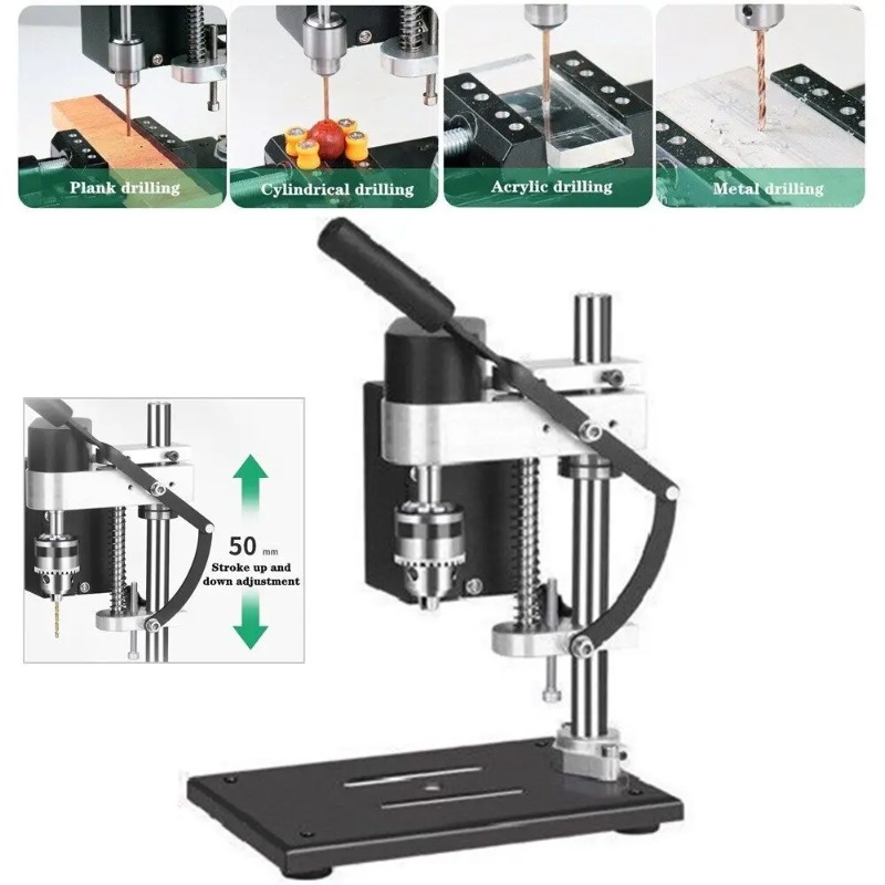 Benchtop Drill Press Mini Variable Speed - Mini-bankboormachine Variabele snelheid Elektrische tafelboormachine Nauwkeurige