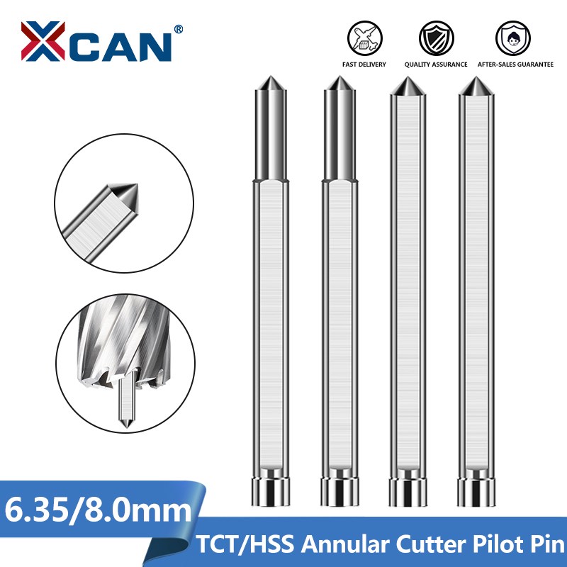Pilot Pin For Annular Cutter Center Pin - XCAN 6.35/8mm TCT Ringzaag Pilotpen Positioneringsstang