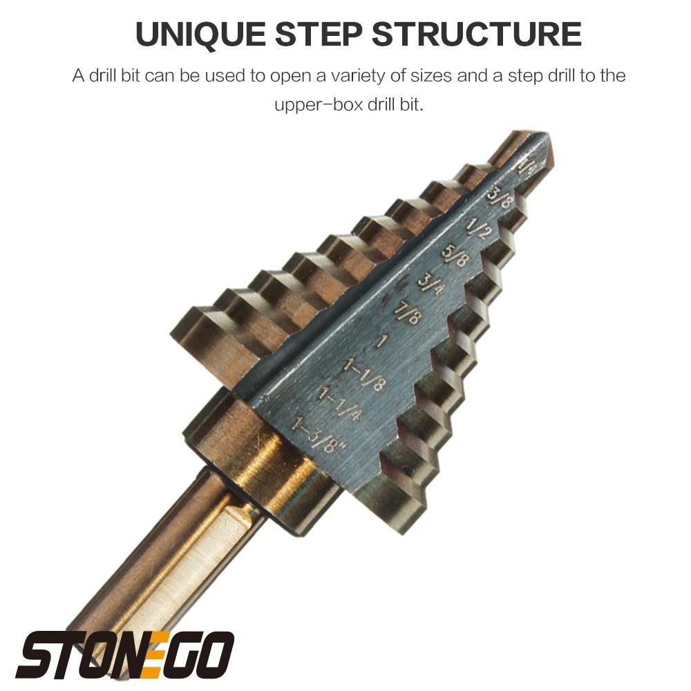 5-delige trapboorset HSS kobal - Step Drill Bit Set Titanium Hss Cobalt recensie en prijs