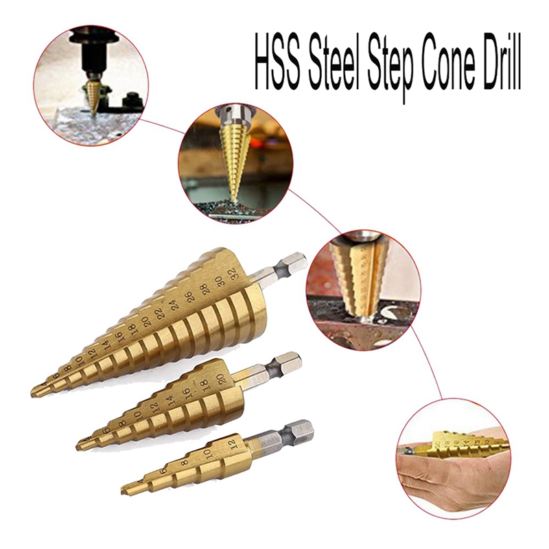 A23T HSS Trapboorset van 30 st - Step Drill Bit Set Titanium Hss Cobalt recensie en prijs
