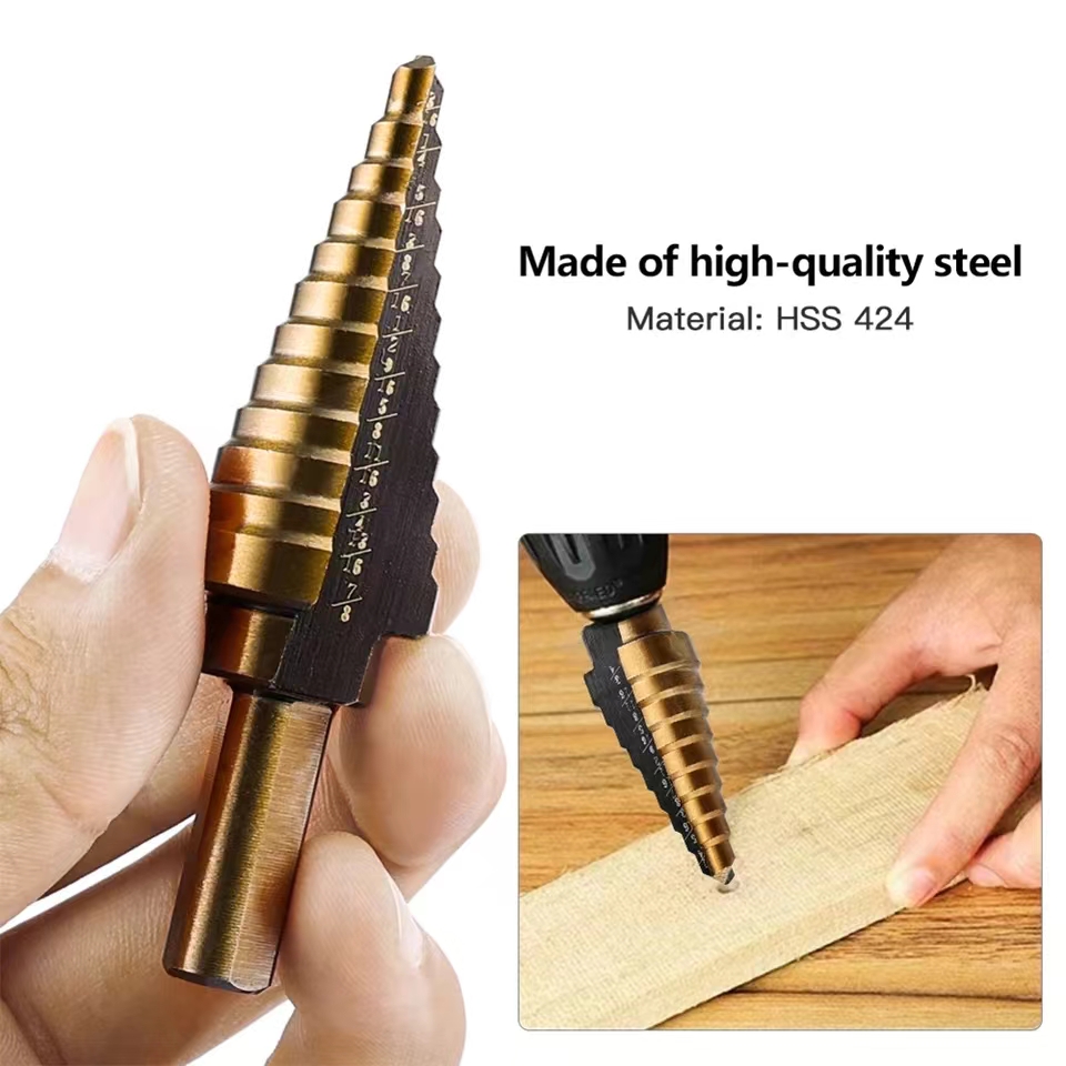 Stapboorset 5 stuks Hss 4241 K - Step Drill Bit Set Titanium Hss Cobalt recensie en prijs