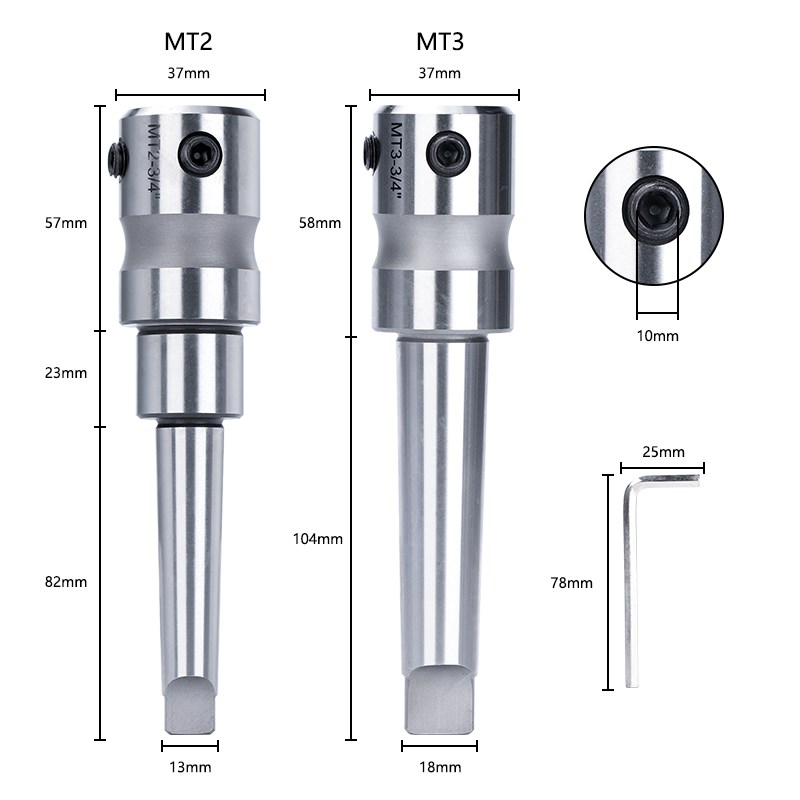 Hampton 3/4 Inch Morse Conus A - Annular Cutter Arbor Morse Taper Mt2 Mt3 recensie en prijs