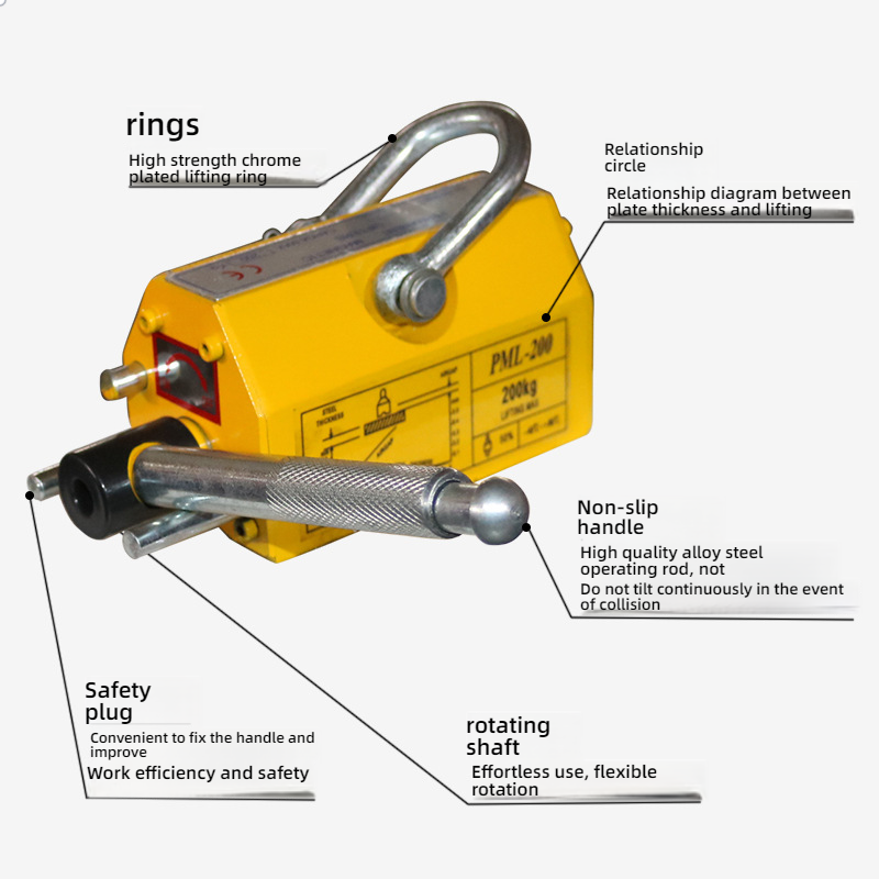 600 kg staal permanente magnet - Magnetic Lifter Permanent Crane Hoist 600Kg recensie en prijs