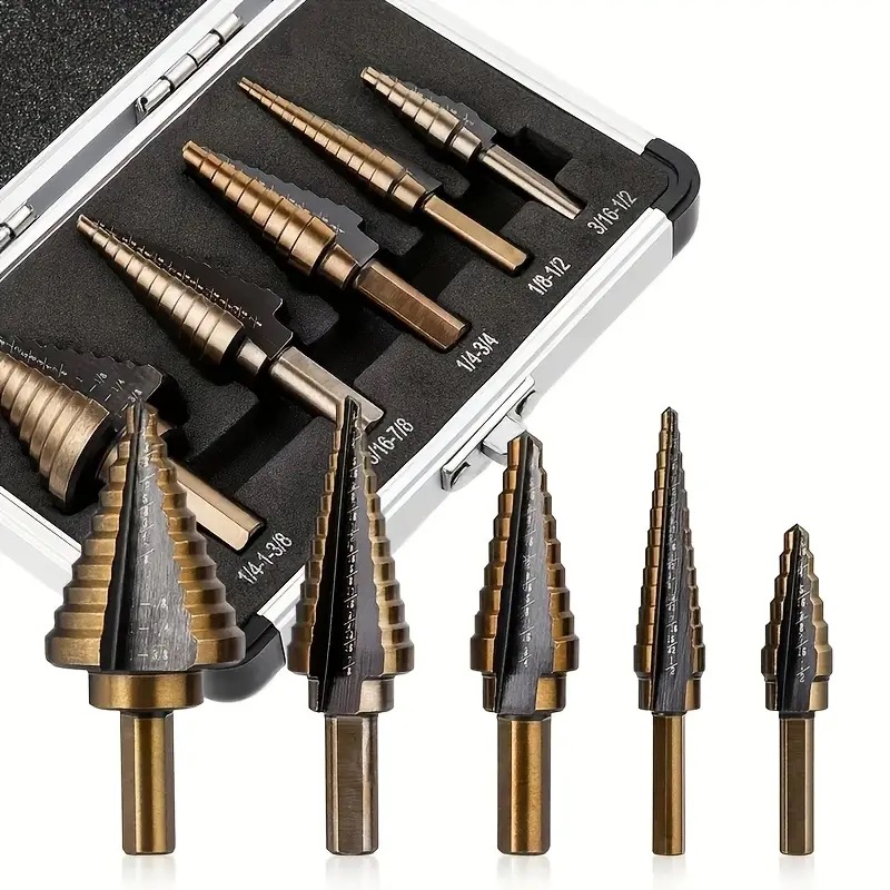 Koolstofstaal Zwart Fillister  - Step Drill Bit Set Titanium Hss Cobalt recensie en prijs