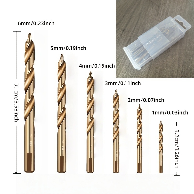 6-delige M35 HSS-Co kobalt boo - Step Drill Bit Set Titanium Hss Cobalt recensie en prijs