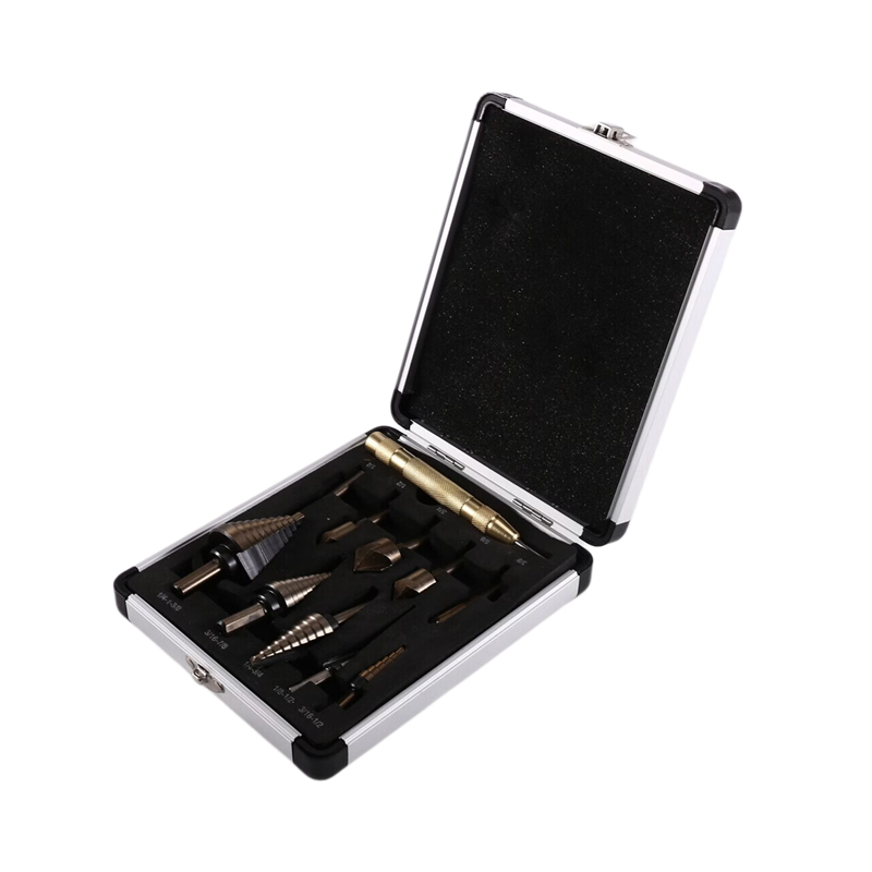 A23T set met trapboor en verzi - Step Drill Bit Set Titanium Hss Cobalt recensie en prijs