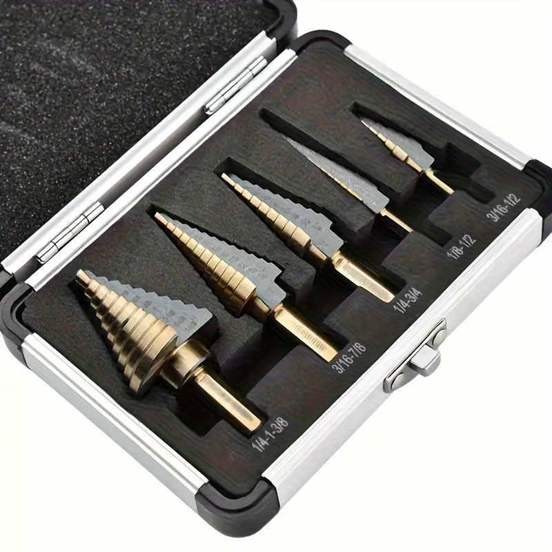 5-delige HSS Kobalt Trapboorse - Step Drill Bit Set Titanium Hss Cobalt recensie en prijs