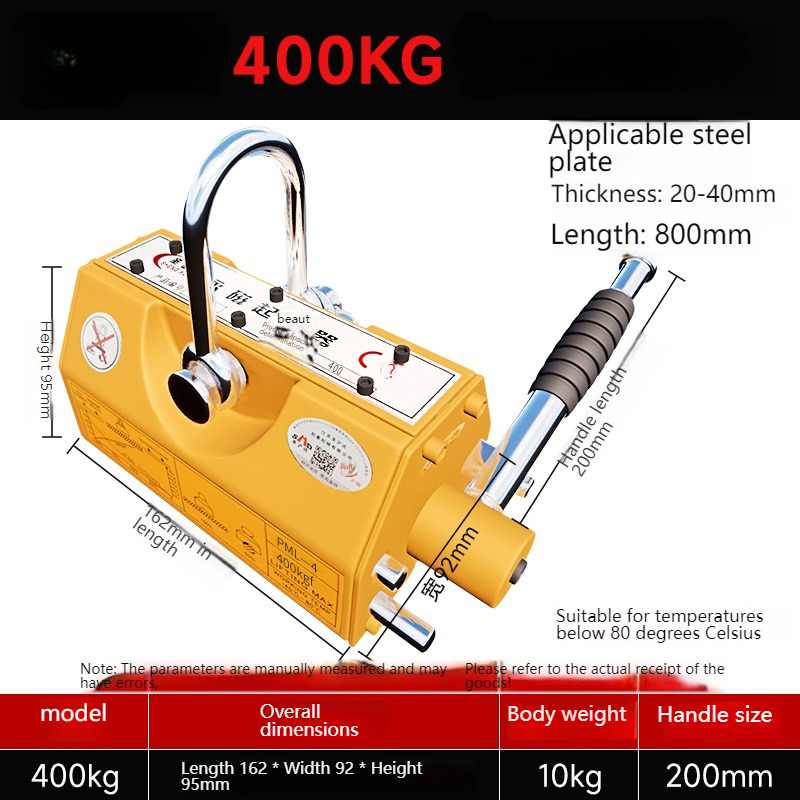 600 kg stalen permanente magne - Magnetic Lifter Permanent Crane Hoist 600Kg recensie en prijs