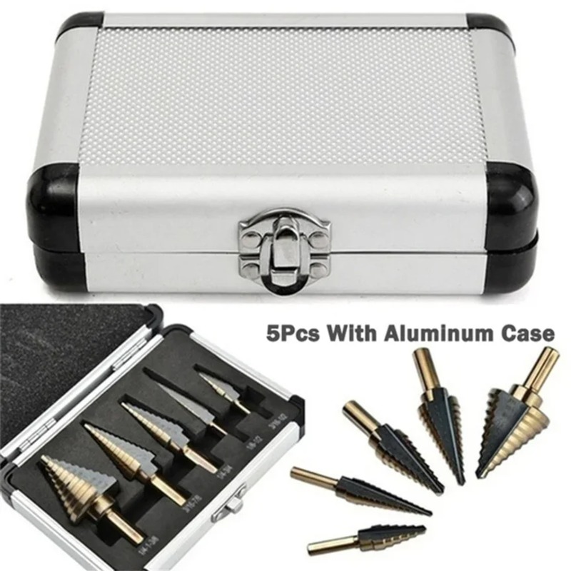 5-delige trapboorset HSS kobal - Step Drill Bit Set Titanium Hss Cobalt recensie en prijs