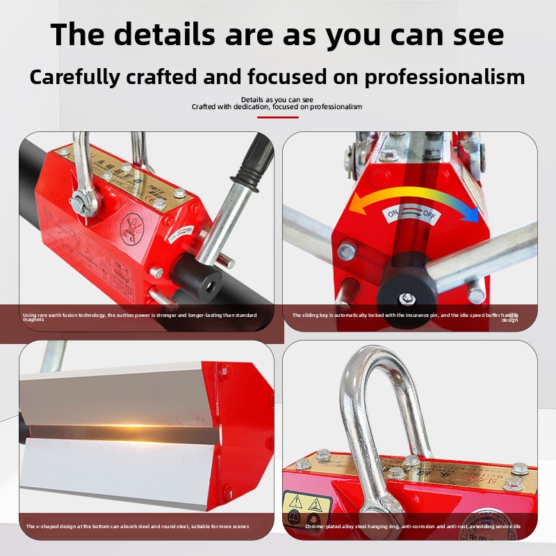 Nieuwe staat 600kg Stalen Magn - Magnetic Lifter Permanent Crane Hoist 600Kg recensie en prijs