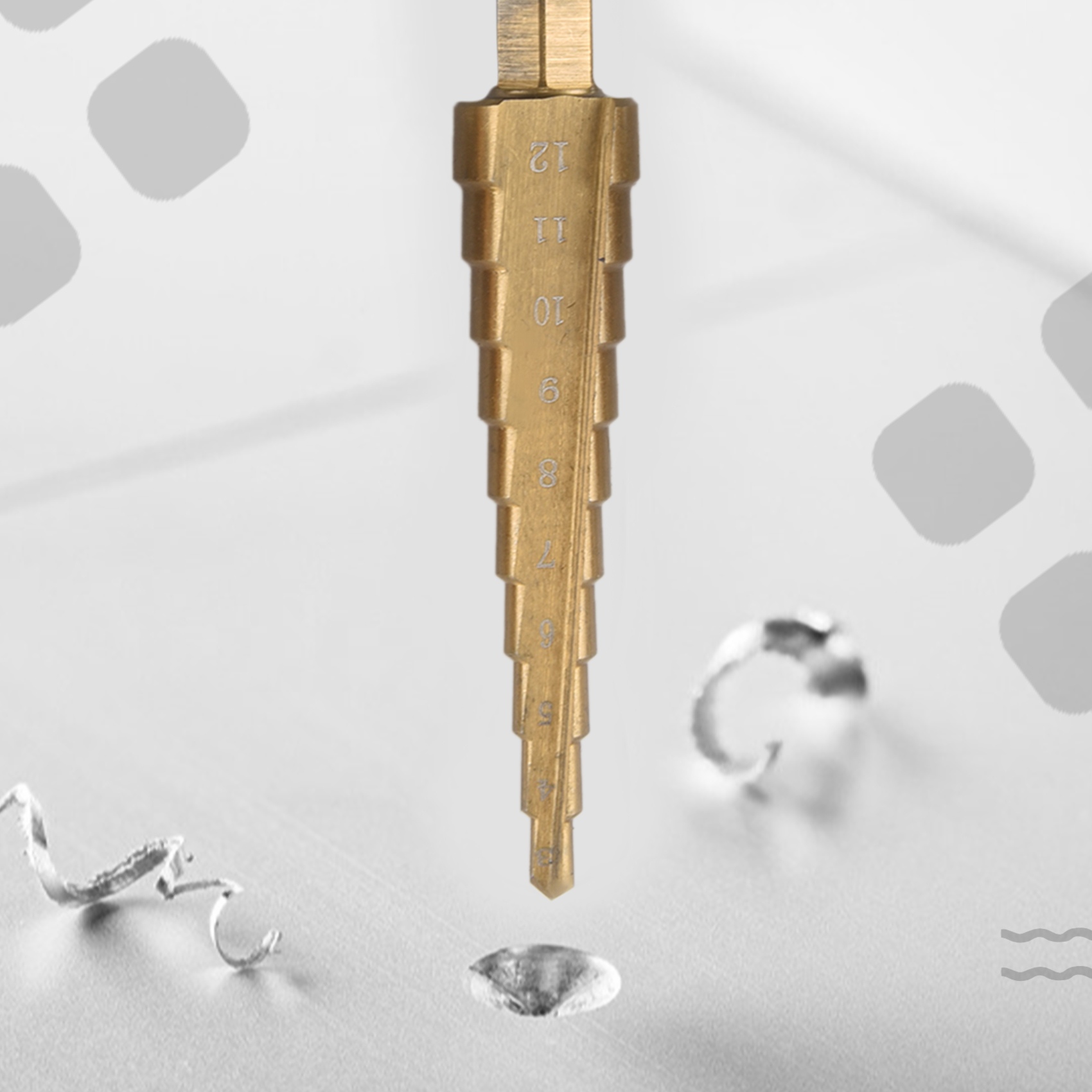 A23T 3-delige HSS-set met coni - Step Drill Bit Set Titanium Hss Cobalt recensie en prijs