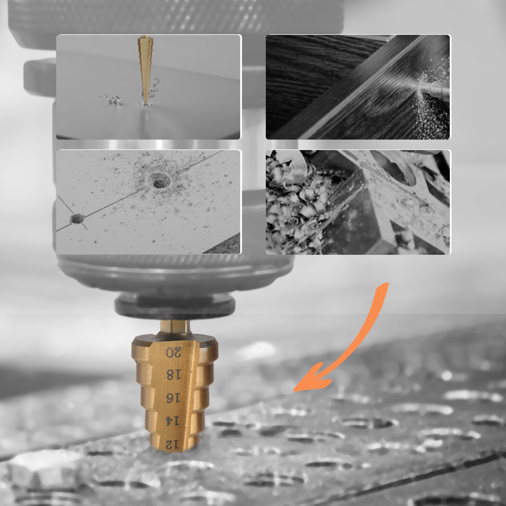 A23T 3-delige HSS-set met coni - Step Drill Bit Set Titanium Hss Cobalt recensie en prijs