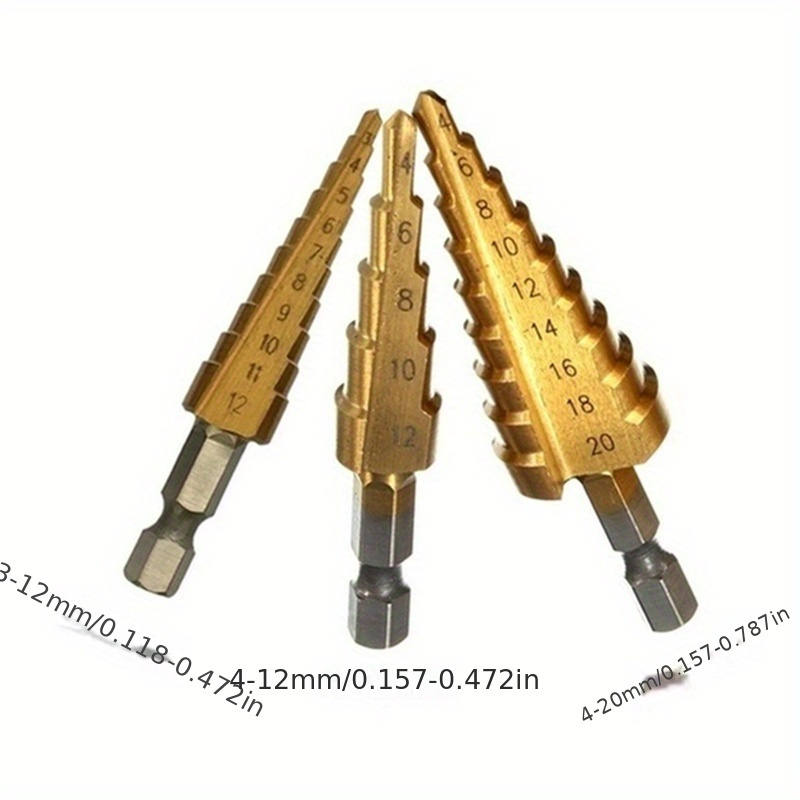 3-delige HSS kobalt stappenboo - Step Drill Bit Set Titanium Hss Cobalt recensie en prijs