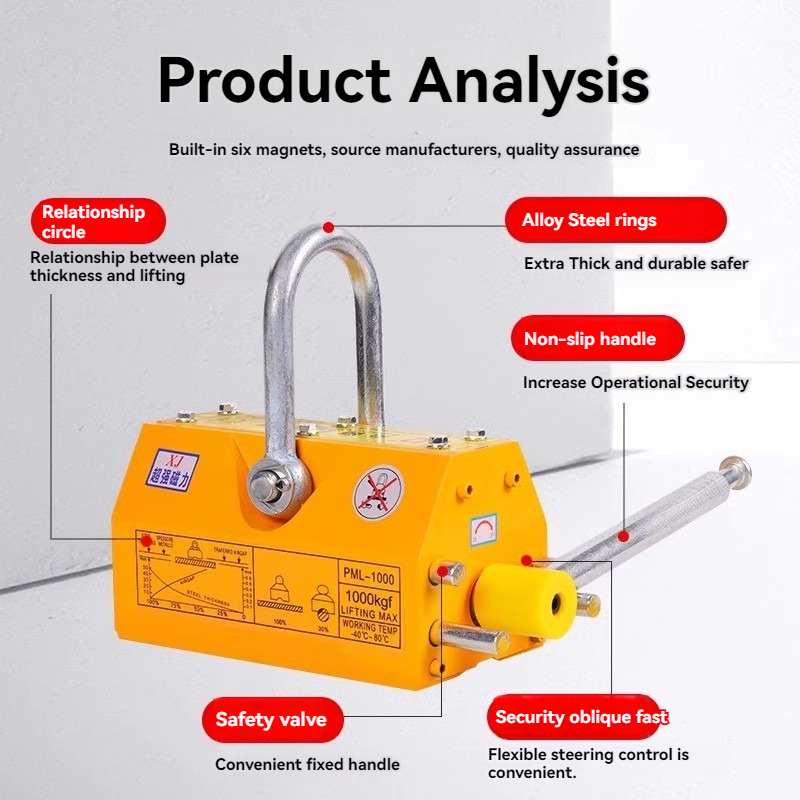 100kg/600kg Permanente Magneti - Magnetic Lifter Permanent Crane Hoist 600Kg recensie en prijs