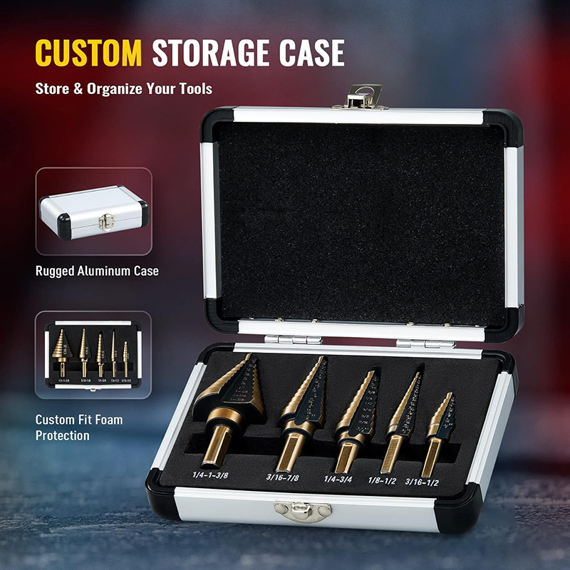 5-delige trapboorset HSS kobal - Step Drill Bit Set Titanium Hss Cobalt recensie en prijs